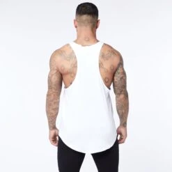 Vanquish Core Men's White Tank Top -Vanquish Fitness Sales Core Tank White 1402