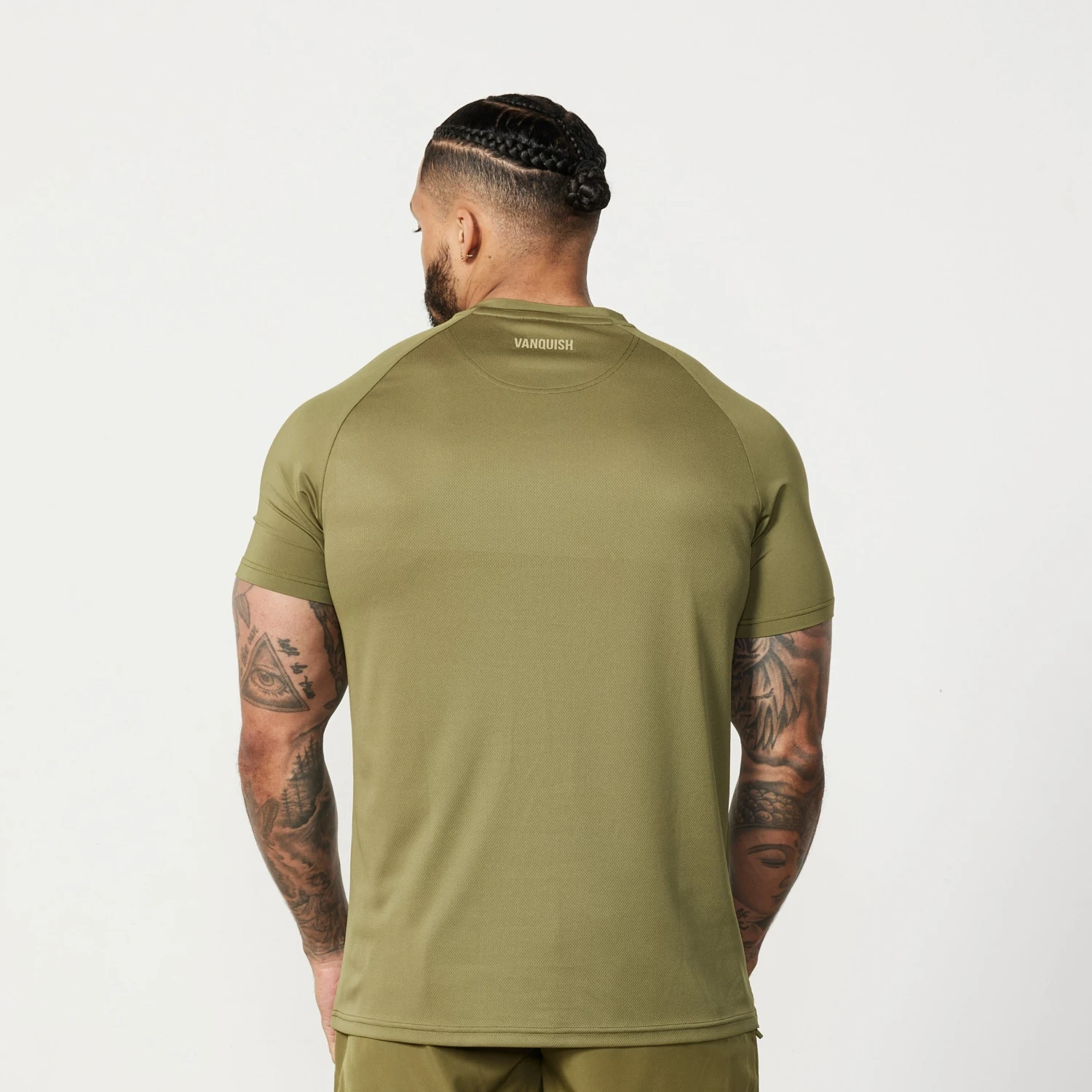 Vanquish Essential Olive Green Performance Short Sleeve T Shirt 4 Vanquish Essential Olive Green Performance Short Sleeve T Shirt - Image 4