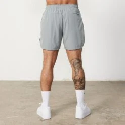 Vanquish Essential Steel Grey Performance 4" Shorts -Vanquish Fitness Sales Essentials 712