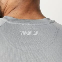 Vanquish Essential Steel Grey Performance Short Sleeve T Shirt -Vanquish Fitness Sales Essentials 744