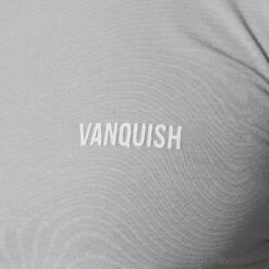 Vanquish Essential Steel Grey Slim Fit Short Sleeve T Shirt -Vanquish Fitness Sales Essentials 768