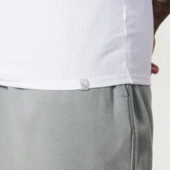 Vanquish White Ribbed Fitted Tank 6 Vanquish White Ribbed Fitted Tank -Vanquish Fitness Sales Essentials 794