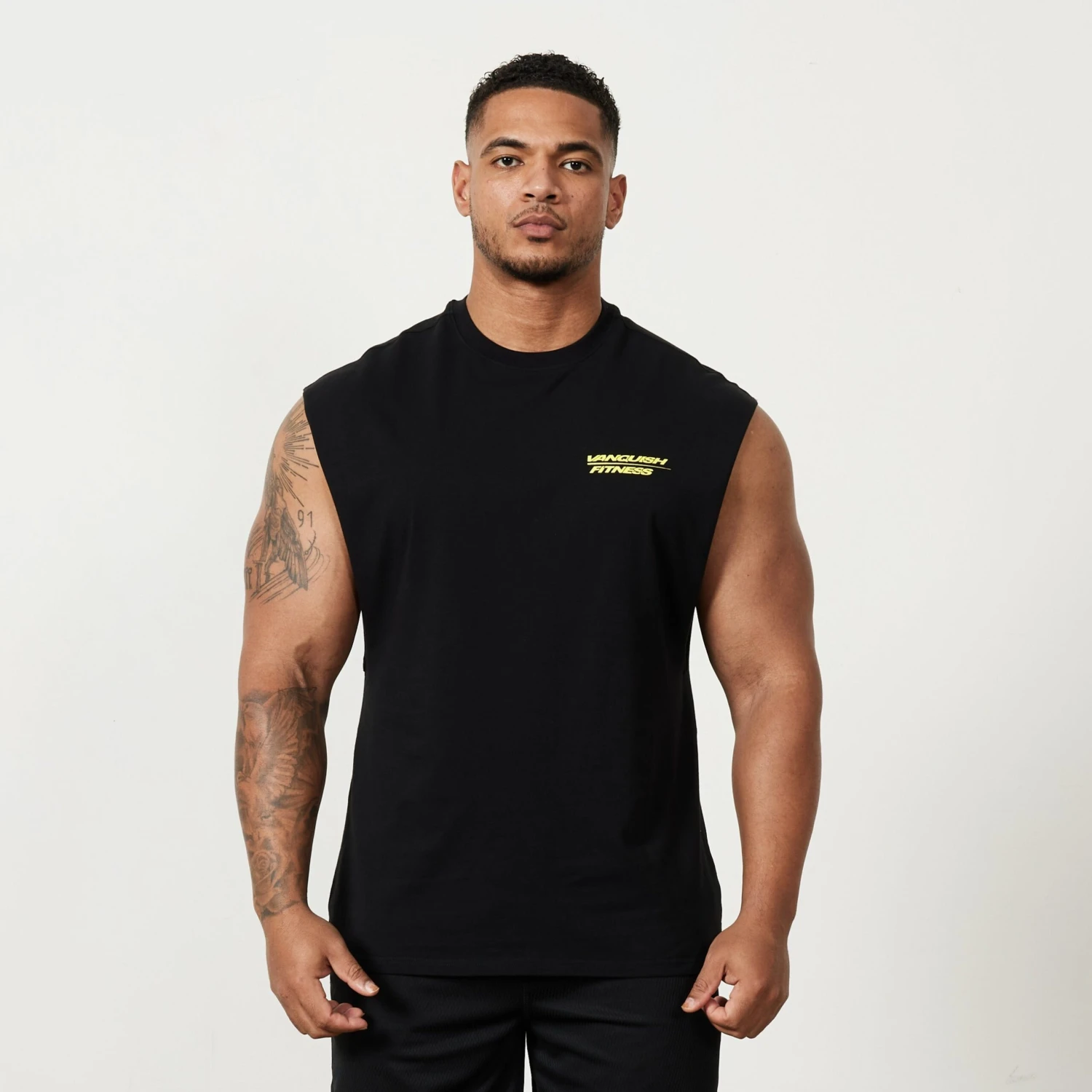 Vanquish Speed Black Oversized Sleeveless T Shirt 1 Vanquish Speed Black Oversized Sleeveless T Shirt