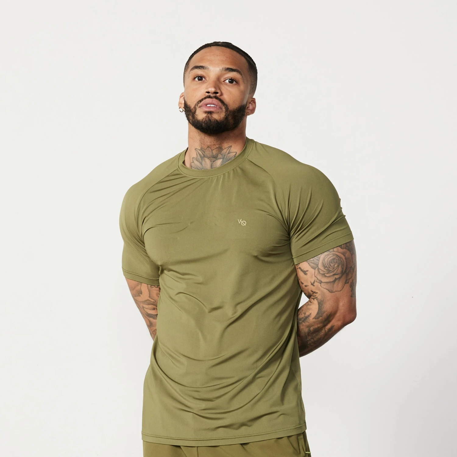 Vanquish Essential Olive Green Performance Short Sleeve T Shirt 1 Vanquish Essential Olive Green Performance Short Sleeve T Shirt