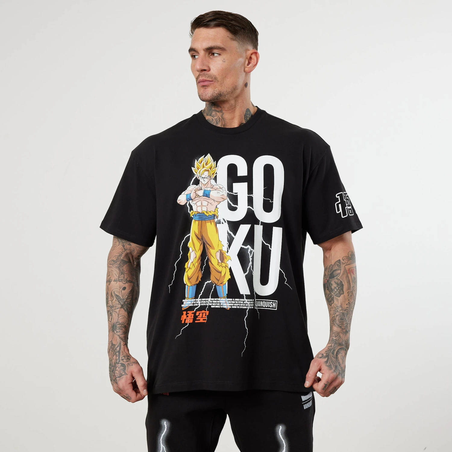 Vanquish DBZ CS Goku Black Oversized T Shirt 5 Vanquish DBZ CS Goku Black Oversized T Shirt - Image 5