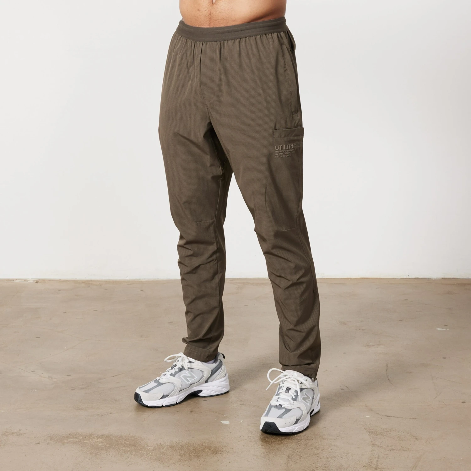 Vanquish Utility Brown Tapered Performance Pants 1 Vanquish Utility Brown Tapered Performance Pants