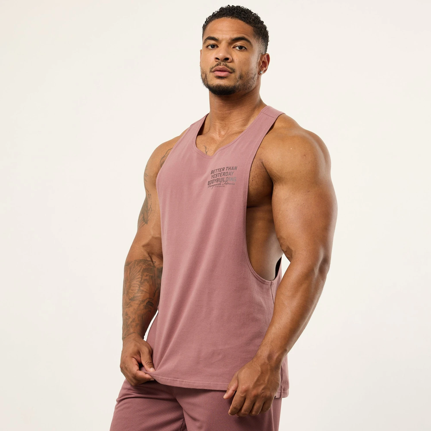 Vanquish Bodybuilding Dark Mauve Tank Top 1 Vanquish Bodybuilding Dark Mauve Tank Top