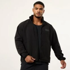 Vanquish Utility Black Oversized Track Jacket