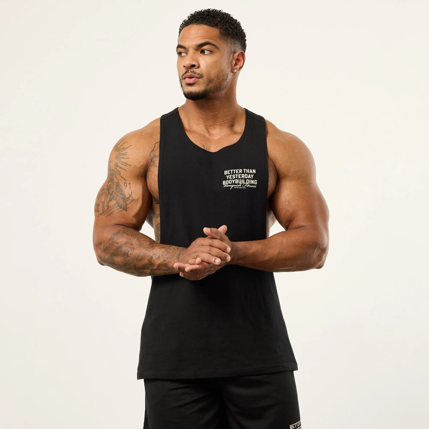 Vanquish Bodybuilding Black Tank Top 1 Vanquish Bodybuilding Black Tank Top