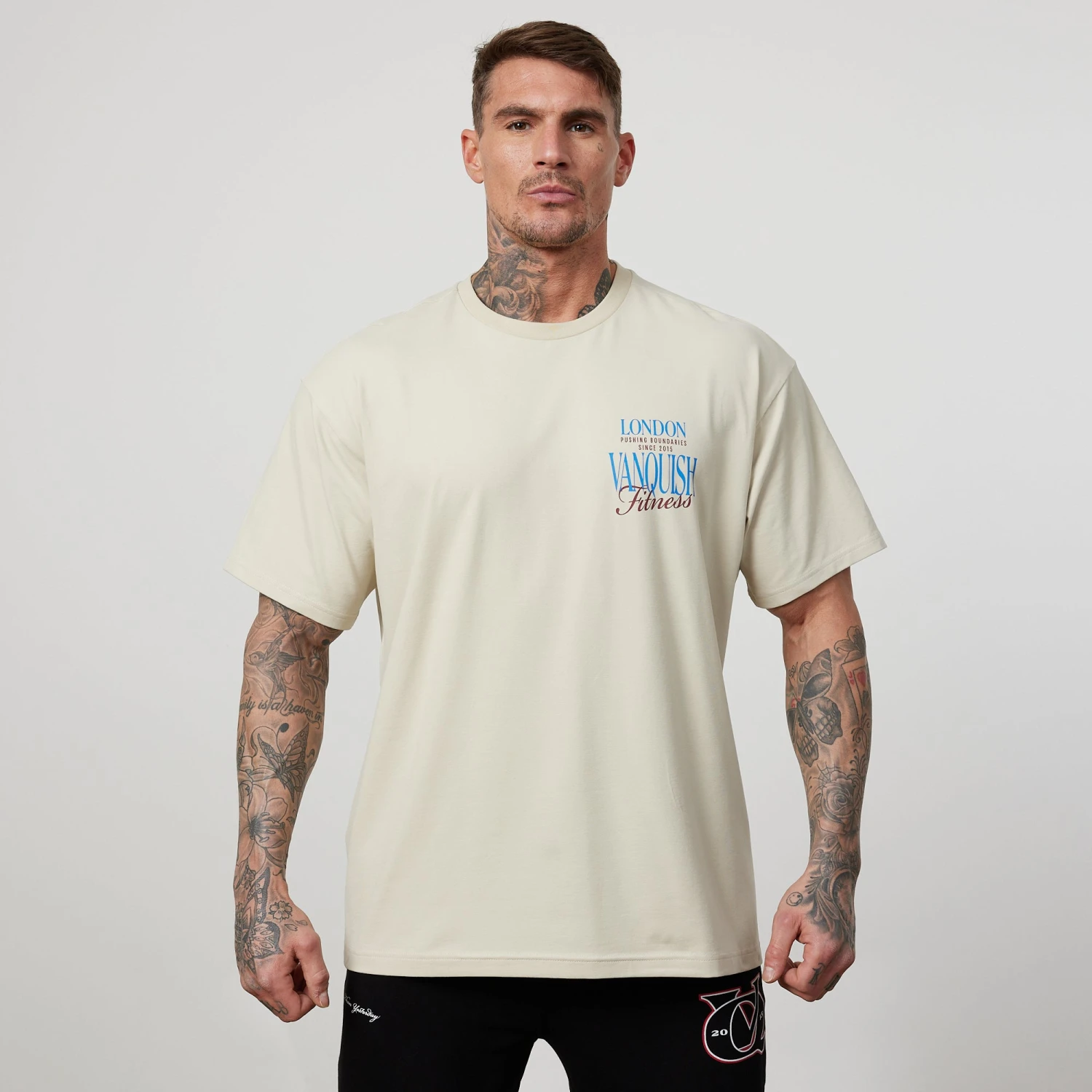 Vanquish TSP Vintage White Pushing Boundaries Oversized T Shirt 1 Vanquish TSP Vintage White Pushing Boundaries Oversized T Shirt