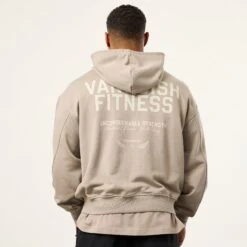 Vanquish TSP Unconquerable Strength Grey Oversized Pullover Hoodie