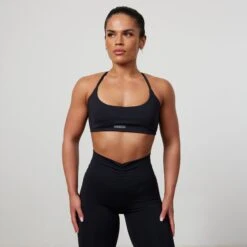 Vanquish Enhance Black Backless Bra