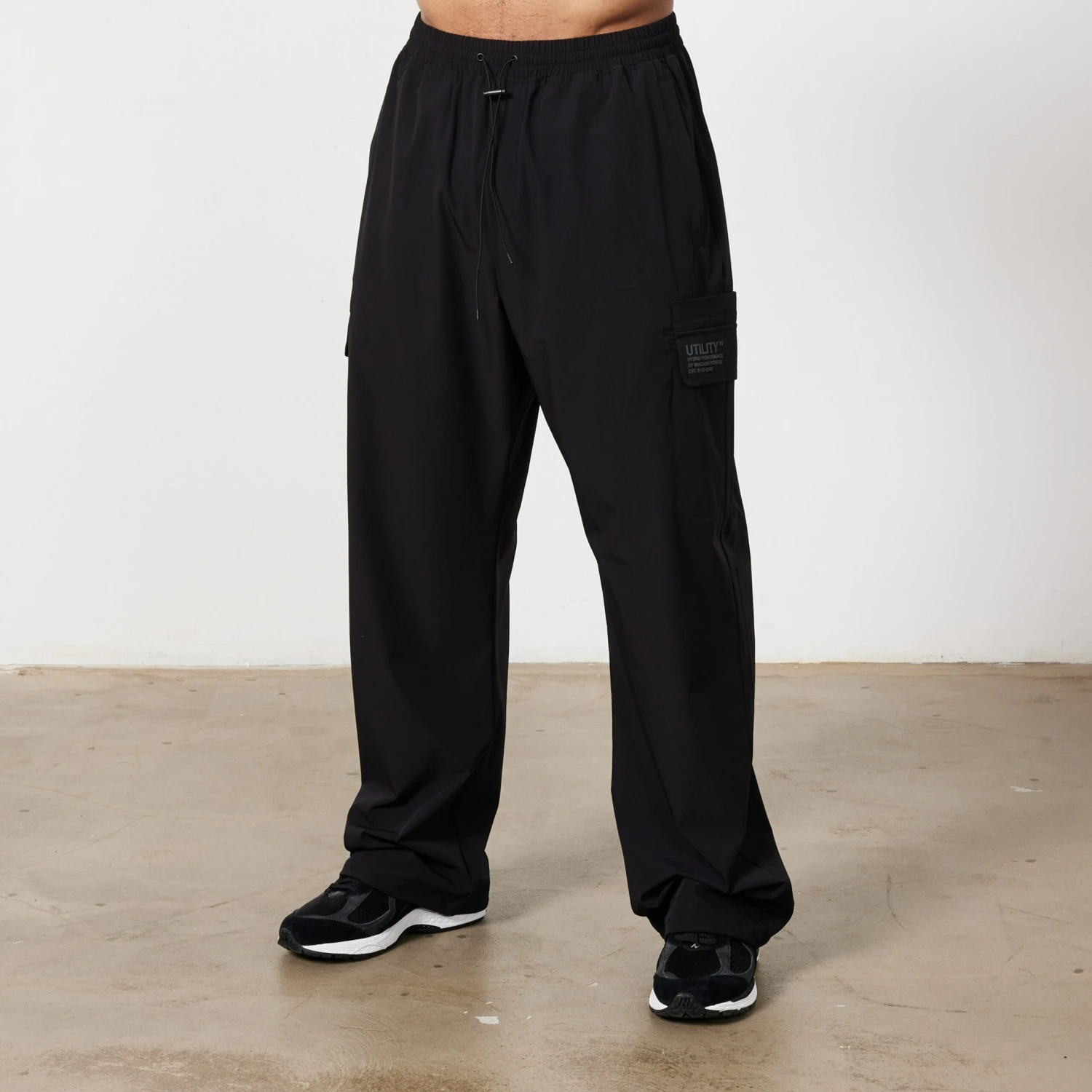 Vanquish Utility Black Wide Leg Cargo Pants 1 Vanquish Utility Black Wide Leg Cargo Pants