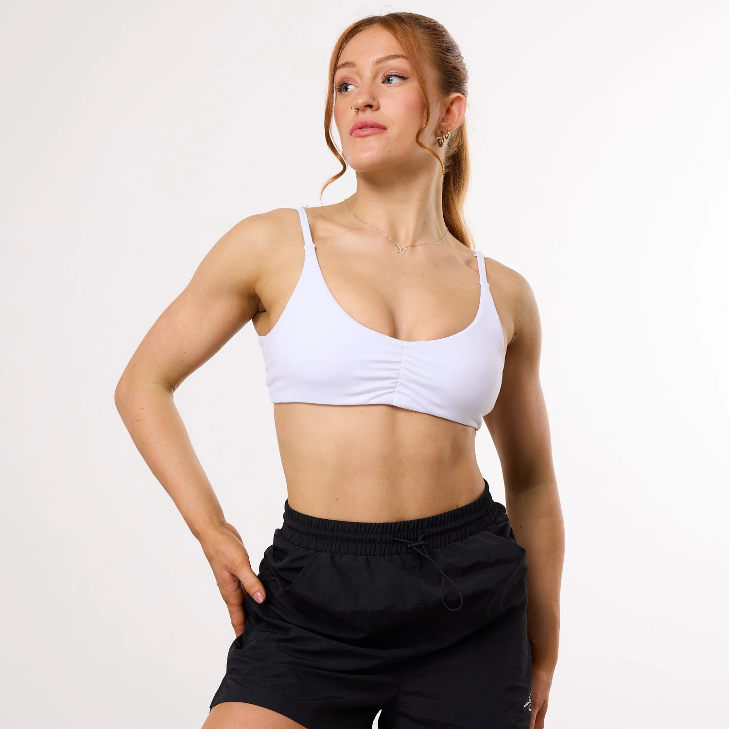 Vanquish Enhance Wimbledon White Minimal Open Back Bra 1 Vanquish Enhance Wimbledon White Minimal Open Back Bra