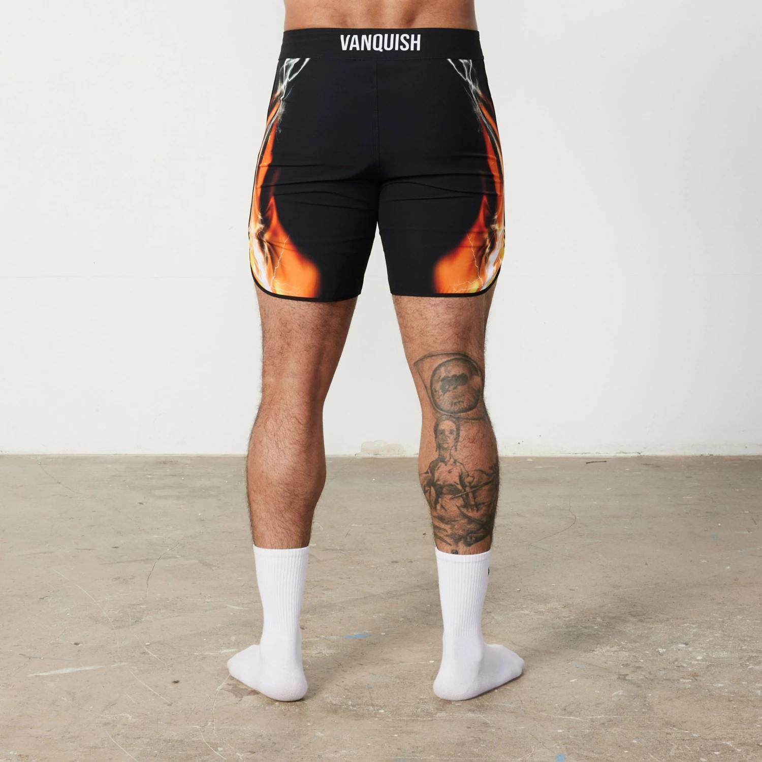 VQ Black And Orange Jeremy Buendia Men's Physique Board Shorts 8 VQ Black And Orange Jeremy Buendia Men's Physique Board Shorts - Image 8