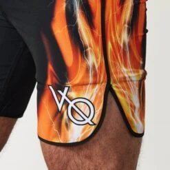 VQ Black And Orange Jeremy Buendia Men's Physique Board Shorts 13 VQ Black And Orange Jeremy Buendia Men's Physique Board Shorts -Vanquish Fitness Sales Jeremy 33