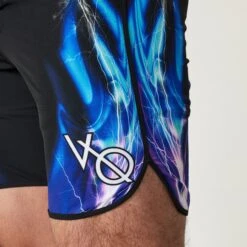VQ Black And Blue Jeremy Buendia Men's Physique Board Shorts -Vanquish Fitness Sales Jeremy 67