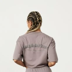 Vanquish Restore Cinder Brown Oversized T Shirt -Vanquish Fitness Sales LadiesSweats 271