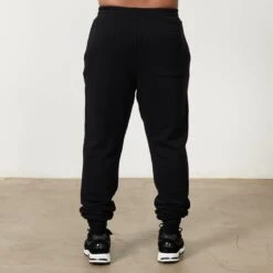 Vanquish VQFIT Distressed Print Black Tapered Sweatpants -Vanquish Fitness Sales MensCrackedPrint 1961