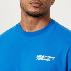 Vanquish Speed Cobalt Blue Oversized T Shirt -Vanquish Fitness Sales MensSpeedPrint 1007