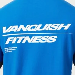 Vanquish Speed Cobalt Blue Oversized T Shirt -Vanquish Fitness Sales MensSpeedPrint 1012