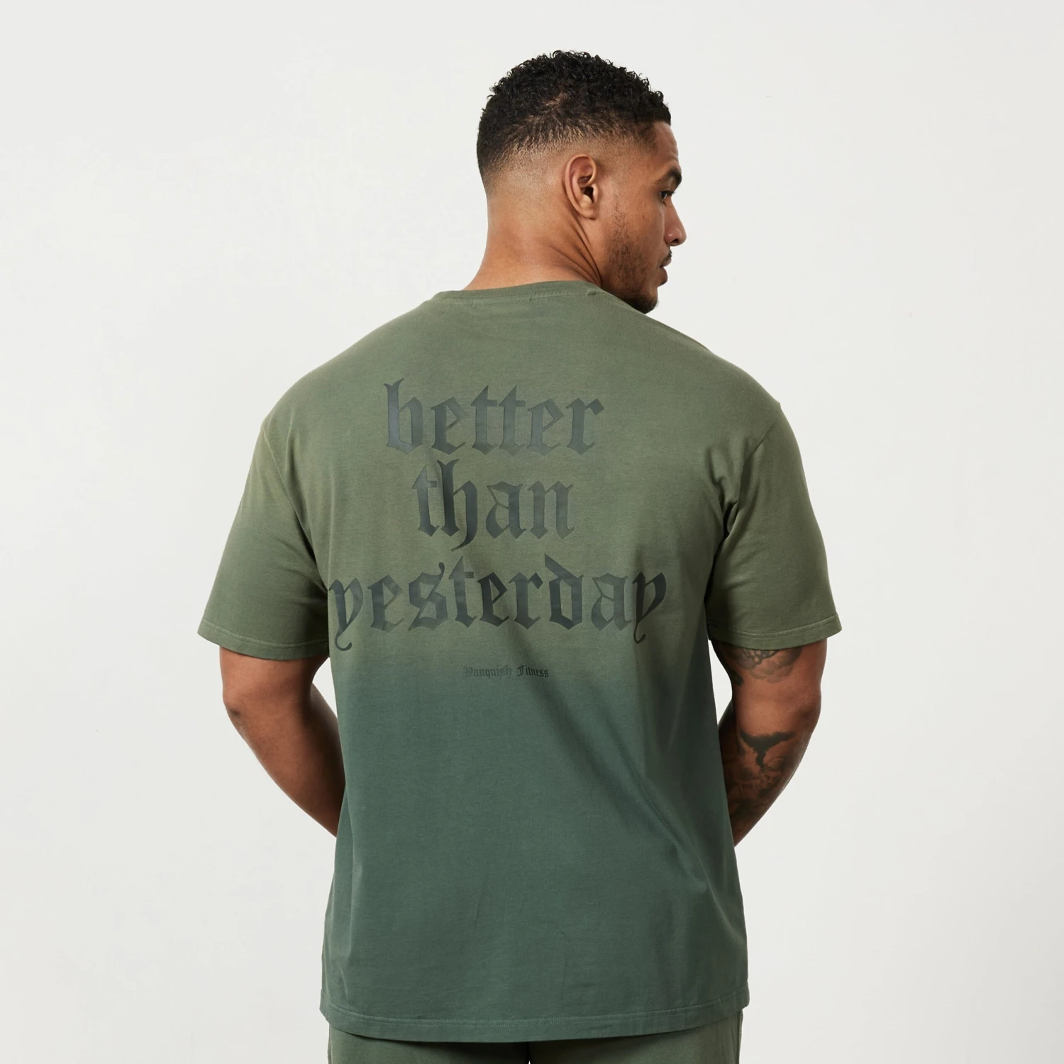 Vanquish Sun-faded Green Oversized T Shirt 4 Vanquish Sun-faded Green Oversized T Shirt - Image 4