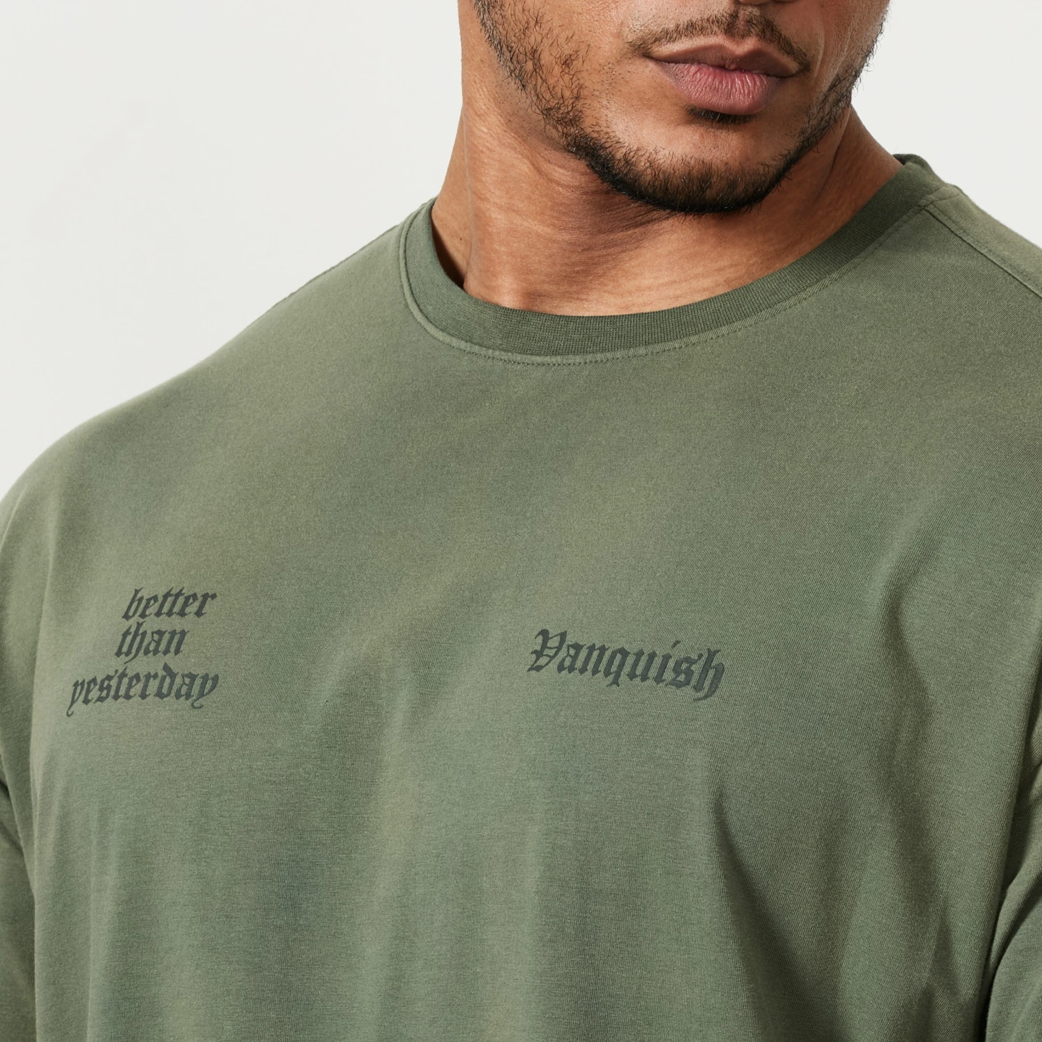 Vanquish Sun-faded Green Oversized T Shirt 3 Vanquish Sun-faded Green Oversized T Shirt - Image 3