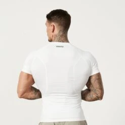Vanquish Utility White Short Sleeve Base Layer Top 7 Vanquish Utility White Short Sleeve Base Layer Top -Vanquish Fitness Sales MensUtility 369