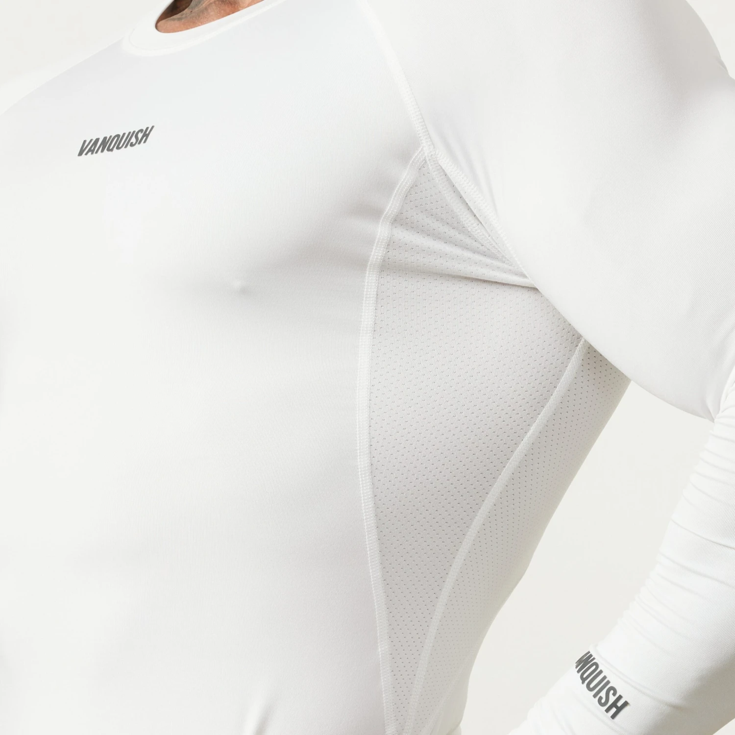 Vanquish Utility White Long Sleeve Base Layer Top 2 Vanquish Utility White Long Sleeve Base Layer Top - Image 2