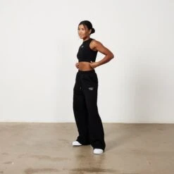 Vanquish Jet Black Rejuvenate Cropped Tank Top -Vanquish Fitness Sales Rejuvenate 1807