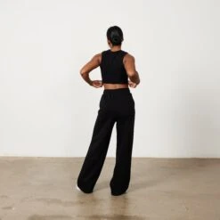 Vanquish Jet Black Rejuvenate Cropped Tank Top -Vanquish Fitness Sales Rejuvenate 1824