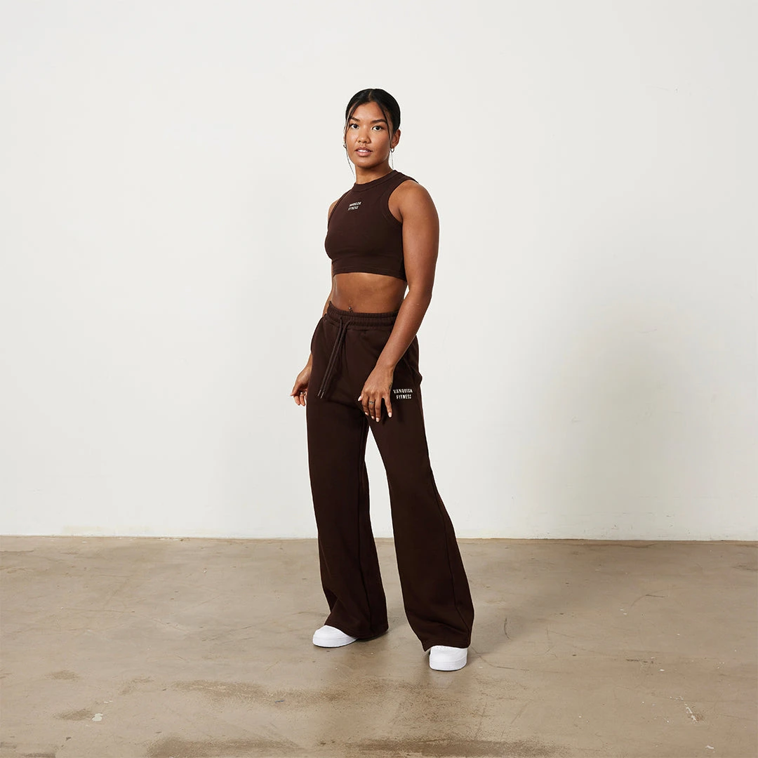 Vanquish Chestnut Brown Rejuvenate Cropped Tank Top 3 Vanquish Chestnut Brown Rejuvenate Cropped Tank Top - Image 3