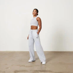 Vanquish Oat Marl Rejuvenate Wide Leg Oversized Sweatpants -Vanquish Fitness Sales Rejuvenate 0006 Rejuvenate 1347R