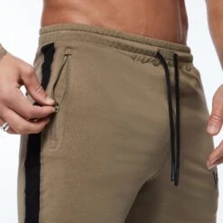 Vanquish Strike Khaki Shorts -Vanquish Fitness Sales Strike BlackonKhaki 0022 059