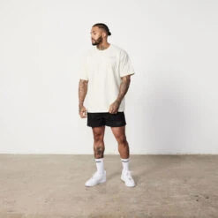 Vanquish TSP Vintage White Consistency Oversized T Shirt -Vanquish Fitness Sales TSP 14 CW01