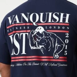 Vanquish TSP Navy Blue Muscle Oversized T Shirt -Vanquish Fitness Sales TSP 165