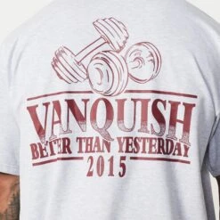 Vanquish TSP Light Grey Western Oversized T Shirt -Vanquish Fitness Sales TSP14 221