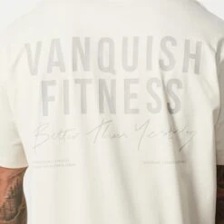 Vanquish TSP Vintage White Consistency Oversized T Shirt -Vanquish Fitness Sales TSP14 38
