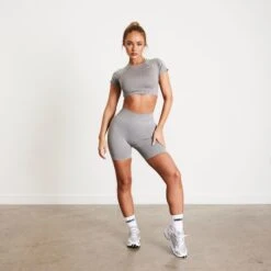 Vanquish Elevate Seamless Smoke Grey Shorts -Vanquish Fitness Sales U1yGqYM6 1