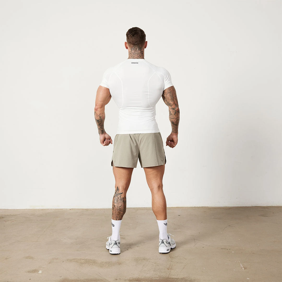 Vanquish Utility White Short Sleeve Base Layer Top 2 Vanquish Utility White Short Sleeve Base Layer Top - Image 2