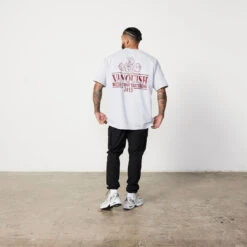 Vanquish TSP Light Grey Western Oversized T Shirt -Vanquish Fitness Sales Untitled 1 0002 TSP14 204