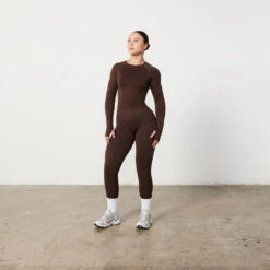 Vanquish Elevate Seamless Petite Coffee Brown Leggings -Vanquish Fitness Sales Untitled 1 0003 ElevatePetite 38