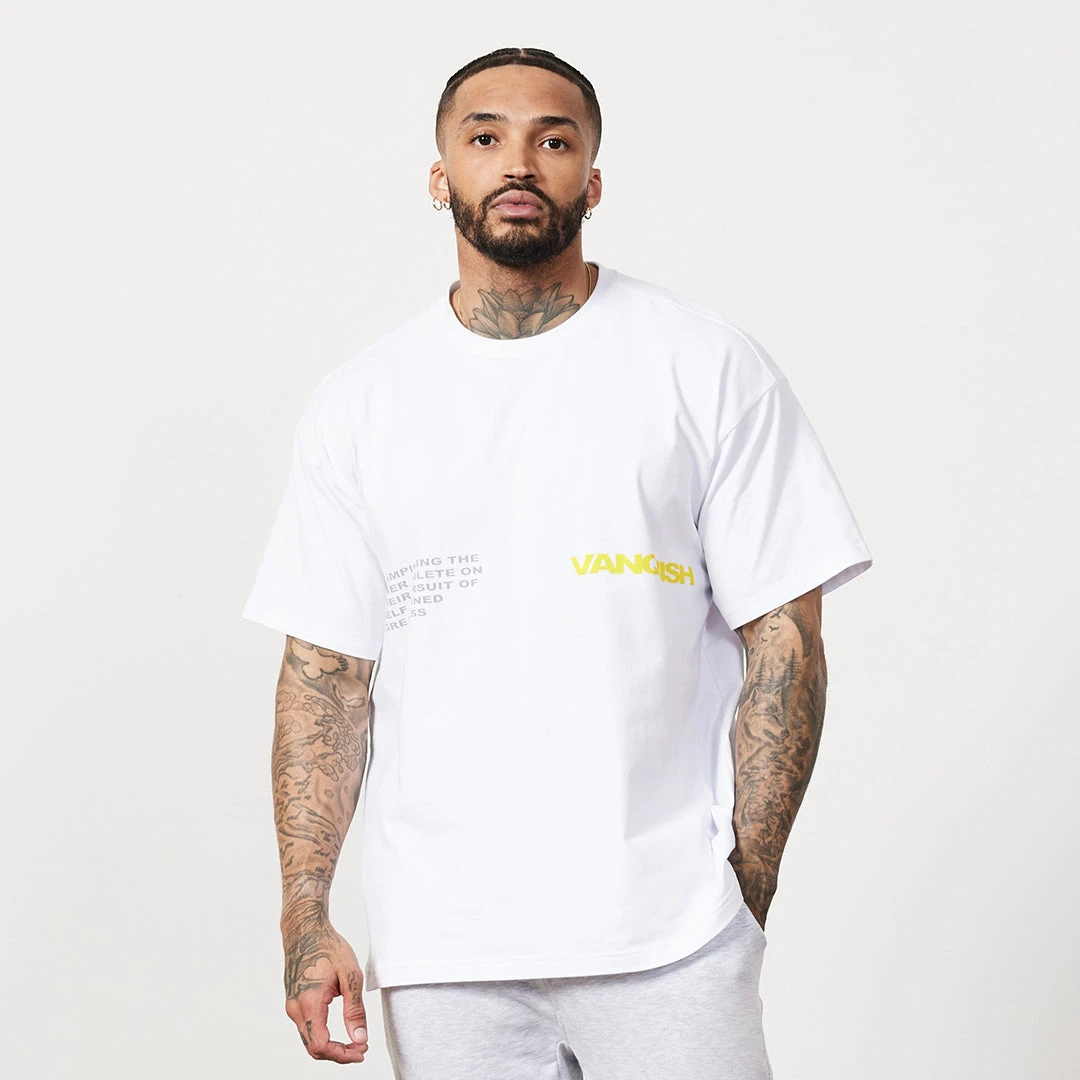 Vanquish TSP White Champion Oversized T Shirt 1 Vanquish TSP White Champion Oversized T Shirt