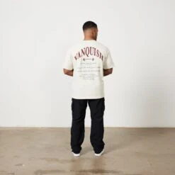 Vanquish TSP Vintage White Barbell Oversized T Shirt -Vanquish Fitness Sales Untitled 1 0004 TSP 74