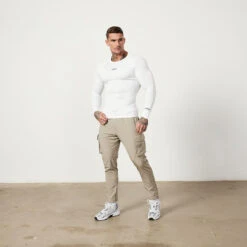 Vanquish Utility White Long Sleeve Base Layer Top 9 Vanquish Utility White Long Sleeve Base Layer Top -Vanquish Fitness Sales Untitled 1 0007 MensUtility 897 1