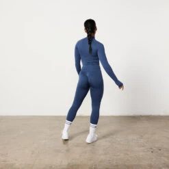 Vanquish Elevate Seamless Denim Blue Zip Front Jacket -Vanquish Fitness Sales Untitled 1 0015 Elevate2 581 1