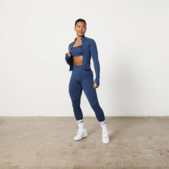 Vanquish Elevate Seamless Denim Blue Zip Front Jacket -Vanquish Fitness Sales Untitled 1 0016 Elevate2 567