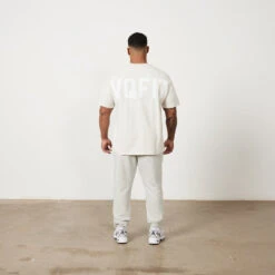 Vanquish VQFIT Distressed Print Oat Marl Tapered Sweatpants -Vanquish Fitness Sales Untitled 1 0017 MensCrackedPrint 1296 1