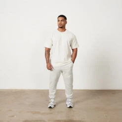 Vanquish VQFIT Distressed Print Oat Marl Tapered Sweatpants -Vanquish Fitness Sales Untitled 1 0018 MensCrackedPrint 1284