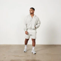 Vanquish VQFIT Distressed Print Oat Marl Full Zip Oversized Hoodie -Vanquish Fitness Sales Untitled 1 0022 MensCrackedPrint 1222